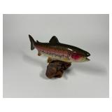Small Rainbow Trout Wood Carving