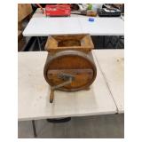 Wooden Hand-Crank Butter Churn