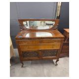 Oak Sideboard with Mirror