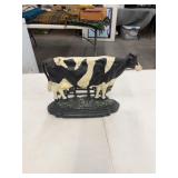 Cast Iron Dairy Cow Doorstop