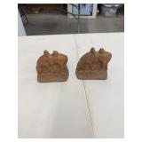 Cast Iron Horse Bookends
