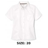 French Toast Big Girls' Short Sleeve Button Down