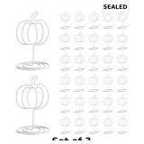 Rtteri 30 Pcs White Pumpkin Picture Holders x3