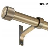 Black Curtain Rods for Windows 16 to 28'