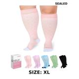 UISLII Plus Size Compression Socks Wide Calf Women