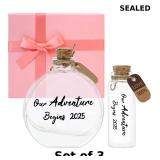 2 Pcs Honeymoon Sand Keepsake Jar