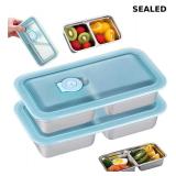 2 Pack 304 Stainless Steel Bento Box 30oz ï¿½ 2-Comp