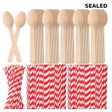 Vesici 400 Pcs Valentines Hot Cocoa Straws