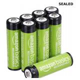 Amazon Basics 8-Pack Rechargeable AA Batteries