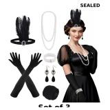 9-Piece 1920s Flapper Great Gatsby Accessories X3