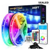 SEALED-DAYBETTER LED Strip Lights 200ft(100'/roll)