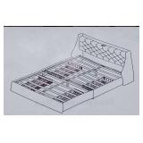 Queen Bed Frame with Headboard & Drawers