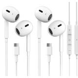 SNYMPF Hair 2pcs USB-C Wired Headphones