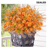 Caxchiling 24 Pcs Artificial Fall Flowers