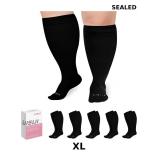 UISLII Plus Size Compression Socks Wide Calf Women
