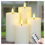 Outdoor 4pcs Flameless Waterproof Candles