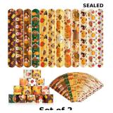 48 Pcs Thanksgiving Slap Bracelets for Kids x2