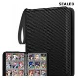 Trading Card Binder with Sleeves, 9 Pocket Trading