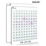 SCRIBBLEDO Dry Erase Number Chart 9ï¿½x12ï¿½