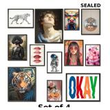 Colorful Wall Art x4