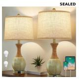 Bedside Table Lamp Set of 2 - Bedroom Table Lamps