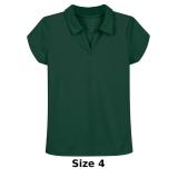 Nautica Girls' Short Sleeve Performance Polo