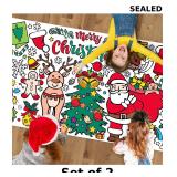 Tetor Christmas crafts Giant Coloring Poster/Table