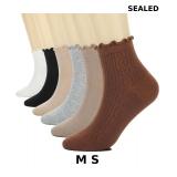 6 Pairs Ruffle Socks For Women Casual Ankle Socks