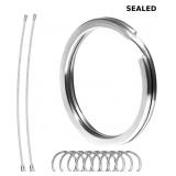 Biyrly Stainless Steel Keyrings,Round Key Rings