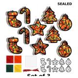40PCS Christmas Theme Suncatchers Craft Kit x3