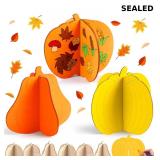SEALED-Geelin 24 Pcs DIY Pumpkin Fall Wood Crafts