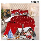 kxry Merry Christmas Bedding Set