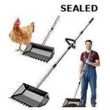 Chicken Poop Scooper & Rake 2-in-1