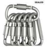 Premium Aluminum D-Ring Locking Carabiners
