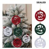 Arrowbash 6 Pcs Velvet Christmas Tree Ornaments
