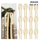 Artmag 12 Pcs Velvet Christmas Large Swag Bows