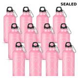 12 Breast Cancer Awareness Aluminum bottles