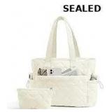 TOPEAST Tote Bag for Women Puffy Tote Travel Bag
