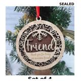 Friendship Ornaments for Women Friends x4