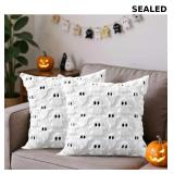 Fall Halloween Ghost Throw Pillow Covers