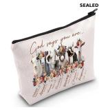 SEALED-LEVLO Goat Cosmetic Make Up Bag