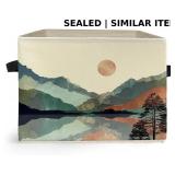 Boho Sun Mountain Forest Storage Box Bins,