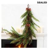 Dingion Christmas Artificial Cedar Pine Garlad