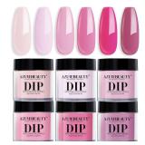AZUREBEAUTY Pink Dip Powder Nail Set