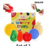 ZRENJHUS Sensory Worry Stone for Kids 12 Pack
