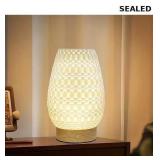 3D Printed Modern Design Lamp with Wood Base