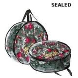 2Pcs Christmas Wreath Storage Container, Clear PVC