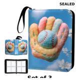 Baseball Card Binder - 400 Capacity 4-Pocket x3
