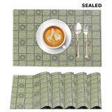 Ruvanti Placemats 100% Cotton 13 x19 Inch