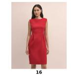 Wool Blend Tulip Sheath Dress